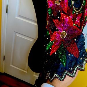 Vintage sequin beaded top